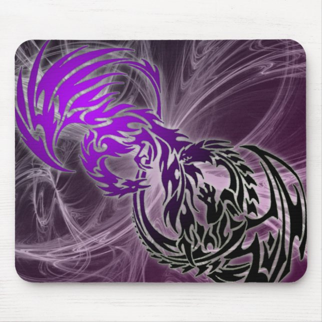 tribal dragon mouse pad (Front)