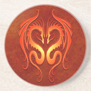 Tribal Dragons, red Coaster