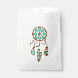Tribal Dream Catcher Native American Boho Wedding Favour Bags