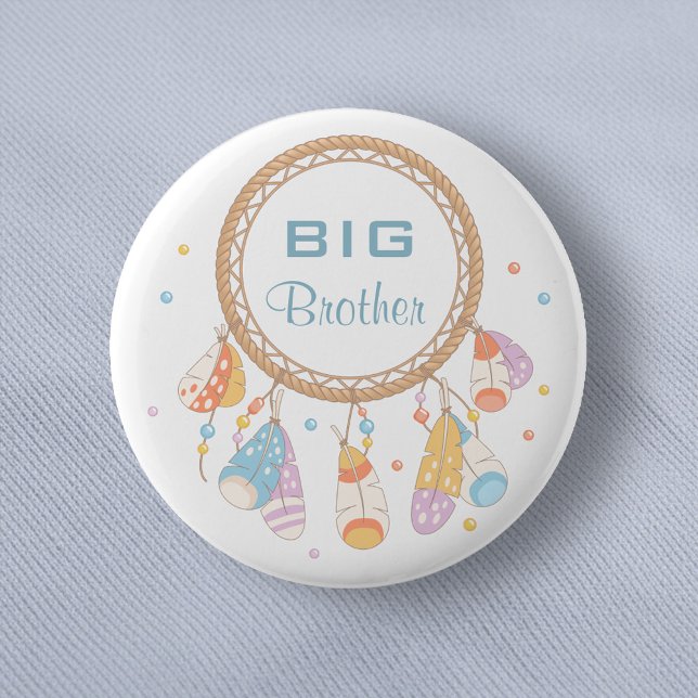 Tribal Dreamcatcher Boho Big Brother 6 Cm Round Badge (Creator Uploaded)