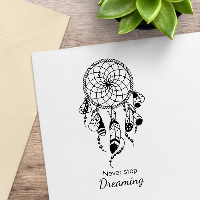 Tribal Dreamcatcher Boho Rubber Stamp (Creator Uploaded)