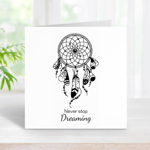 Tribal Dreamcatcher Boho Rubber Stamp