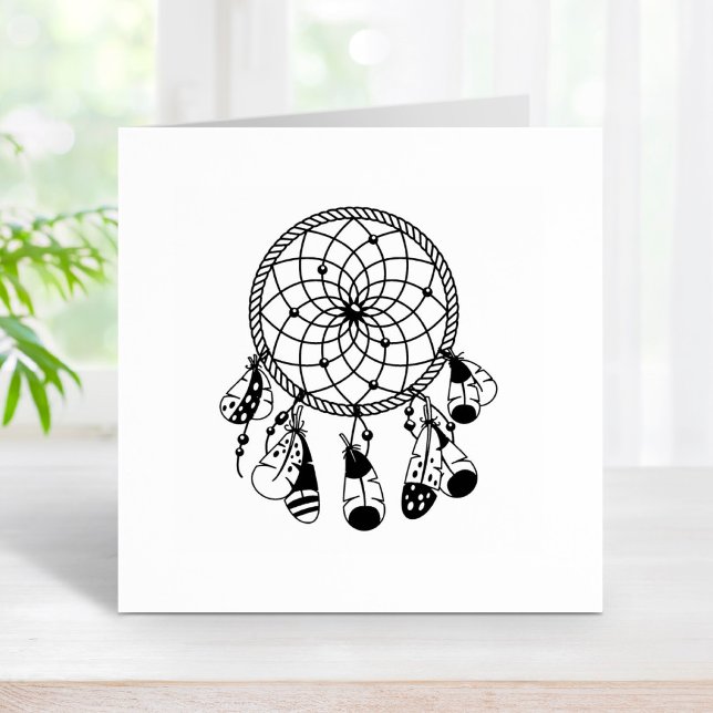 Tribal Dreamcatcher Boho Rubber Stamp (Creator Uploaded)