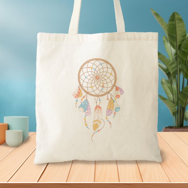 Tribal Dreamcatcher Boho Tote Bag (Creator Uploaded)