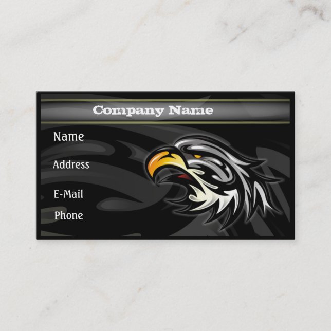 Tribal Eagle Business Card (Front)