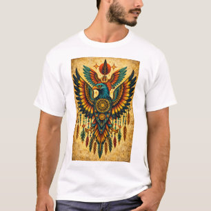 Tribal Eagle Spirit – Boho Feathers & Sacred Symbo T-Shirt