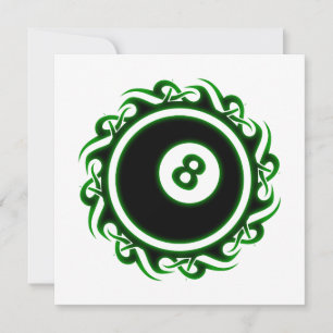 tribal eightball invitation
