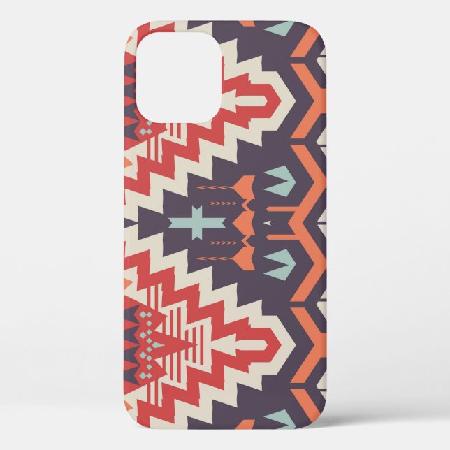 Tribal Elegance: Geometric Ethnic Print Case-Mate iPhone Case (Back)