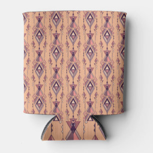 Tribal Ethnic: Aztec Mexican Seamless Vintage Can Cooler