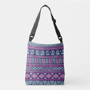 Tribal Ethnic: Colourful Seamless Pattern. Crossbody Bag