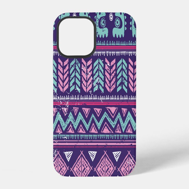 Tribal Ethnic: Colourful Seamless Pattern. iPhone Case (Back)