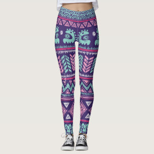 Tribal Ethnic: Colourful Seamless Pattern. Leggings