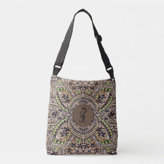 Tribal ethnic crossbody tote bag