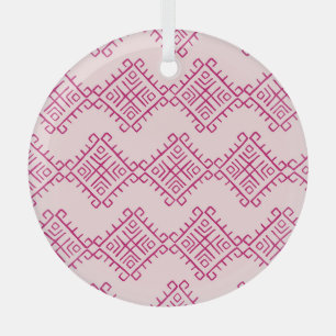 Tribal ethnic: decorative vintage abstract. glass tree decoration