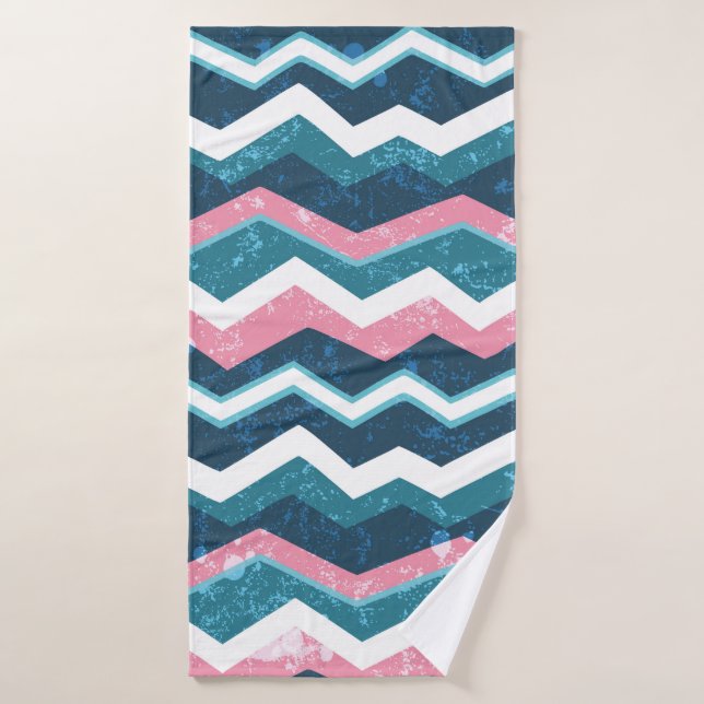 Tribal ethnic hand drawn seamless pattern bath towel (Bath Towel)