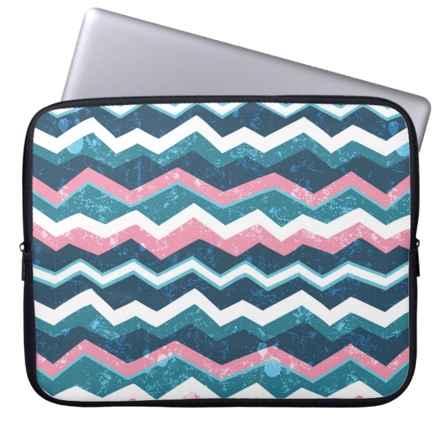 Tribal ethnic hand drawn seamless pattern laptop sleeve (Front)