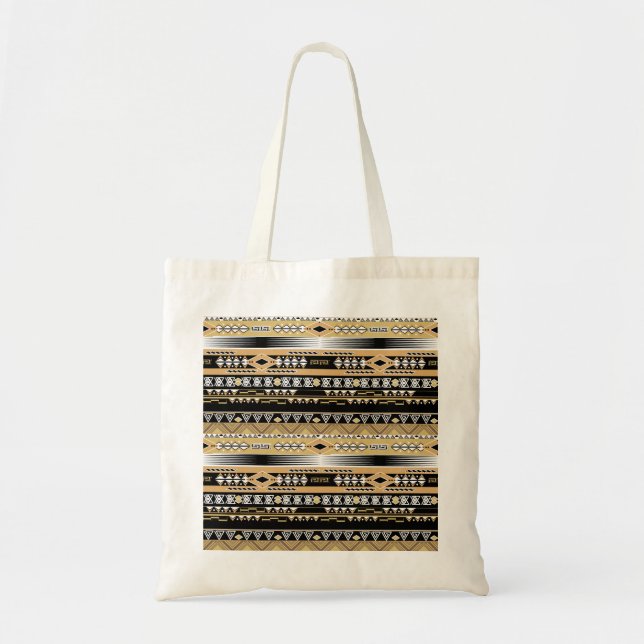 Tribal , ethnic, ornament tote bag (Front)