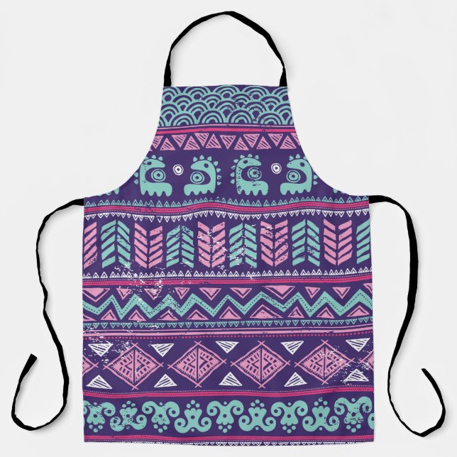 Tribal ethnic seamless apron (Front)