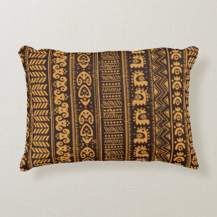 Tribal ethnic seamless decorative cushion