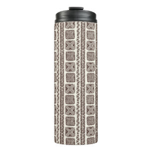 Tribal ethnic seamless hand drawn illustration thermal tumbler