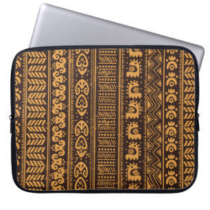 Tribal ethnic seamless laptop sleeve