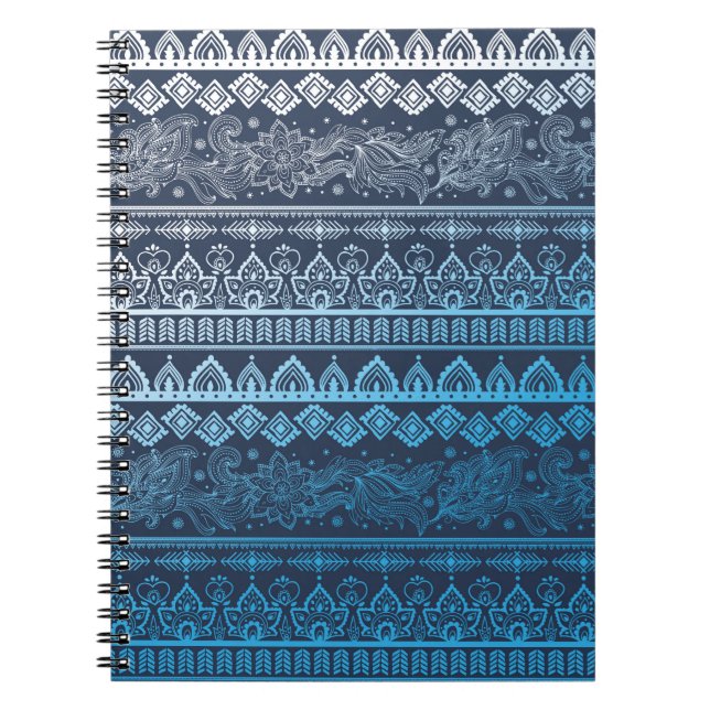 Tribal ethnic seamless  notebook (Front)