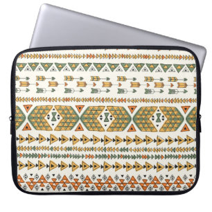Tribal ethnic seamless pattern 3 laptop sleeve