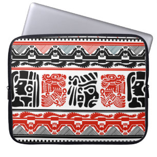 Tribal ethnic seamless pattern 5 laptop sleeve