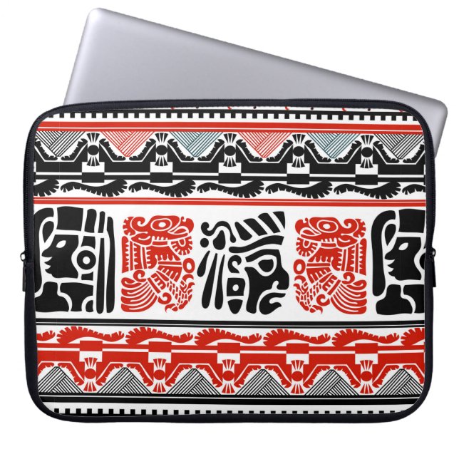 Tribal ethnic seamless pattern 5 laptop sleeve (Front)
