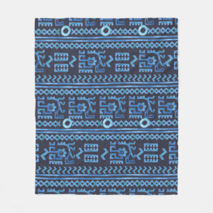 Tribal ethnic seamless pattern 8 fleece blanket