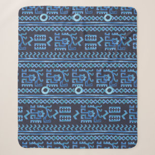 Tribal ethnic seamless pattern 8 sherpa blanket
