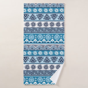 Tribal ethnic seamless pattern bath towel