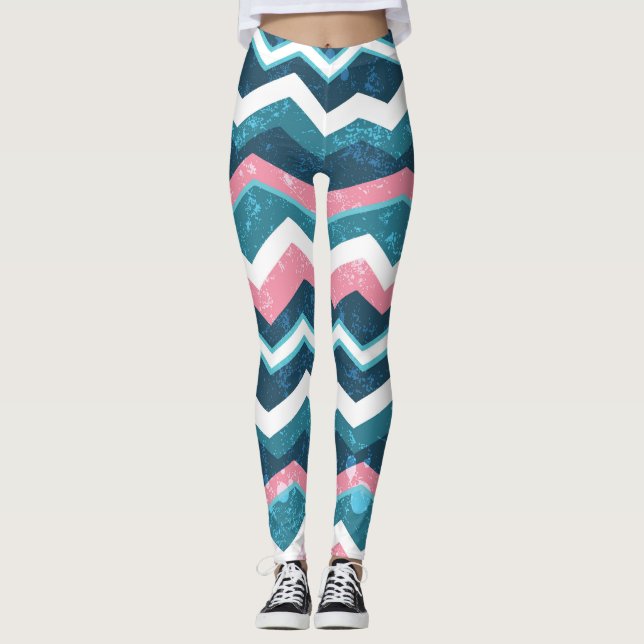 Tribal ethnic, seamless pattern leggings (Front)