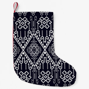 Tribal ethnic seamless pattern small christmas stocking