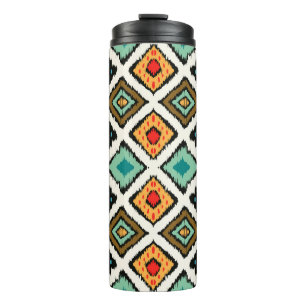 Tribal ethnic seamless striped pattern in aztec st thermal tumbler