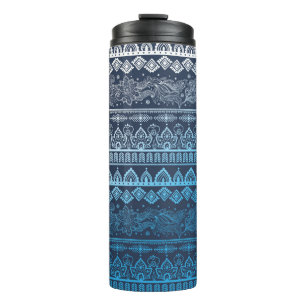 Tribal ethnic seamless thermal tumbler