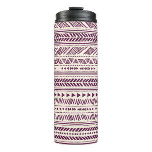 Tribal ethnic seamless  thermal tumbler