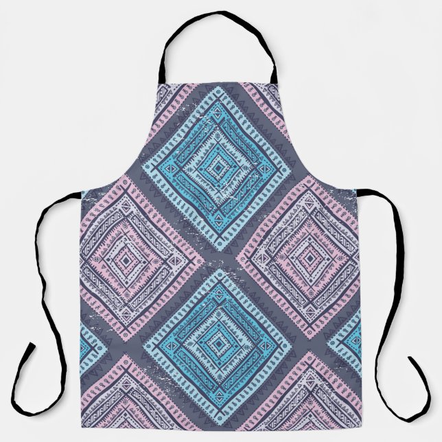 Tribal ethnic, timeless seamless style apron (Front)