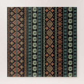 Tribal Ethnic Vintage Business Pattern Jigsaw Puzzle