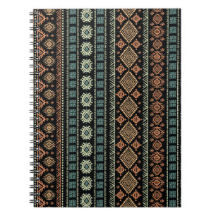 Tribal Ethnic Vintage Business Pattern Notebook