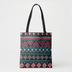 Tribal Ethnic Vintage Business Pattern Tote Bag