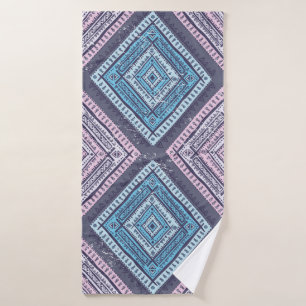 Tribal ethnic. Vintage seamless illustration patte Bath Towel
