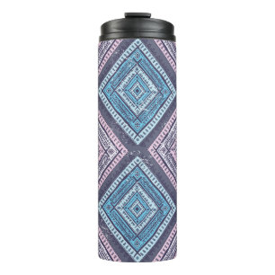 Tribal ethnic. Vintage seamless illustration patte Thermal Tumbler