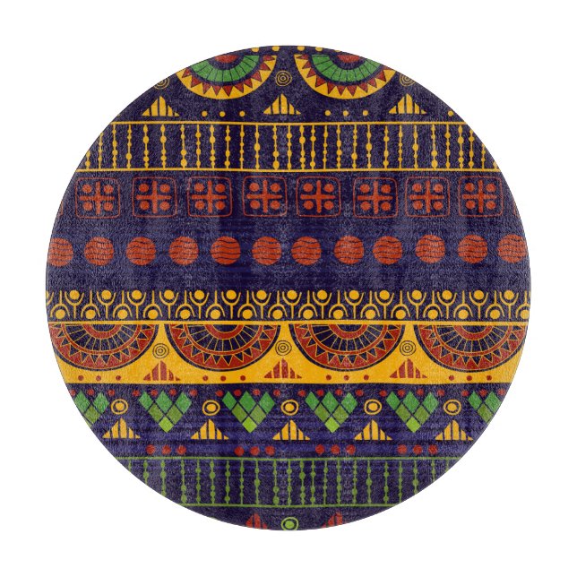 Tribal Ethno: Seamless Pattern Design. Cutting Board (Front)