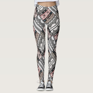 Tribal ethno traditional geometrical Leggings