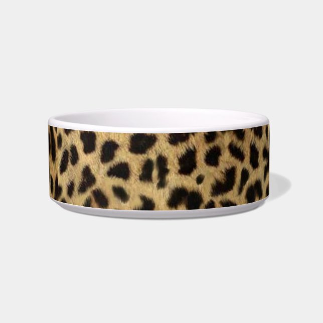 tribal fashionista safari animal leopard print bowl (Front)