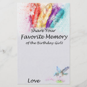 Tribal Feather Favourite Memory of the BirthdayGir