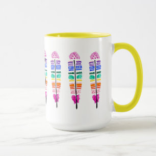 Tribal Feather Mug.. Mug