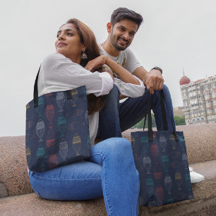 Tribal fish tote bag