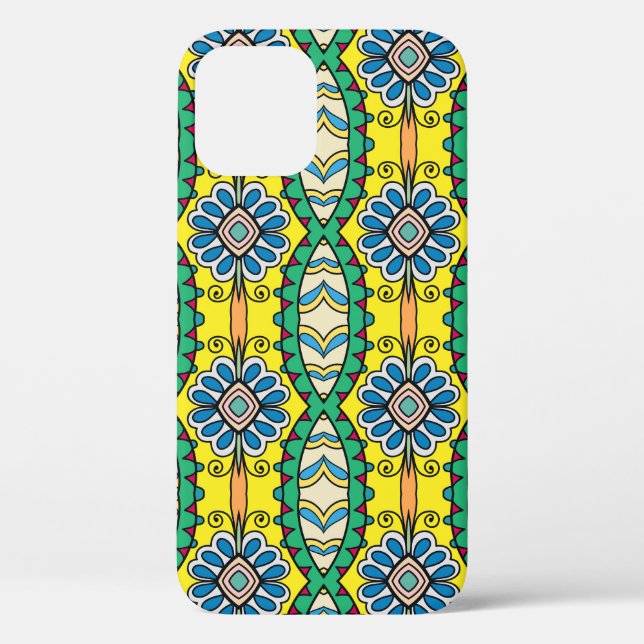 Tribal floral, ornate, hand-drawn pattern. Case-Mate iPhone case (Back)